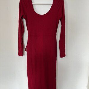 Red Forever 21 Long Bodycon Dress